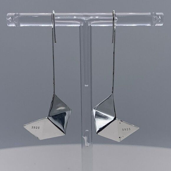 Ring,  NWOT, real 925 sterling silver, real22 karat gold, geometric, adjustable - Picture 7 of 12